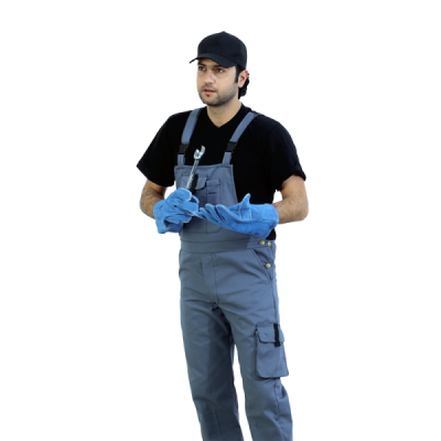 Aiihoo Salopette Homme Travail Cargo Poches - Combinaison Polyester Résistante Multi-Poches